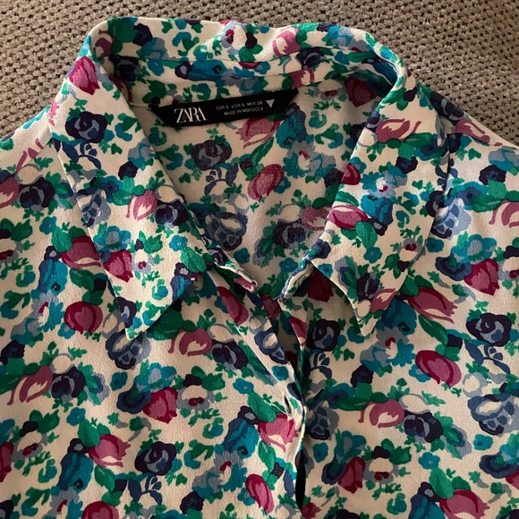 ZARA Loose-Fitting Printed Shirt - Picture 3 of 4